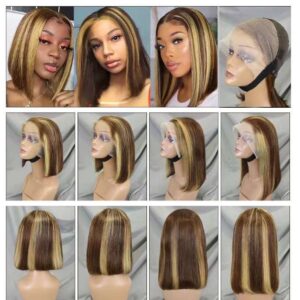 13*4-Full-Frontal-Straight-Bob-Wig-Blonde-Highlights
